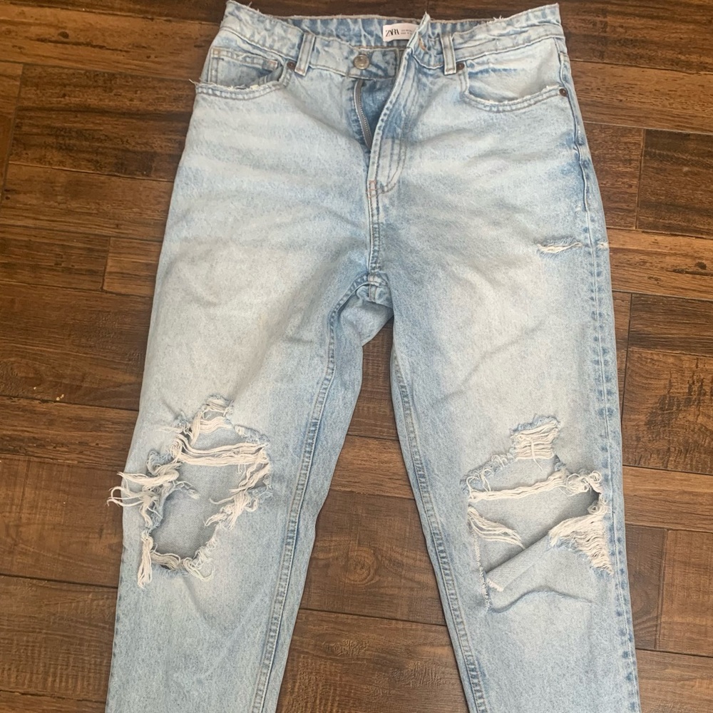 Zara ripped jeans